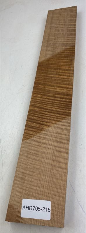 Neck Sycamore / European Maple, curly, "Caramel" - Unique Piece #215